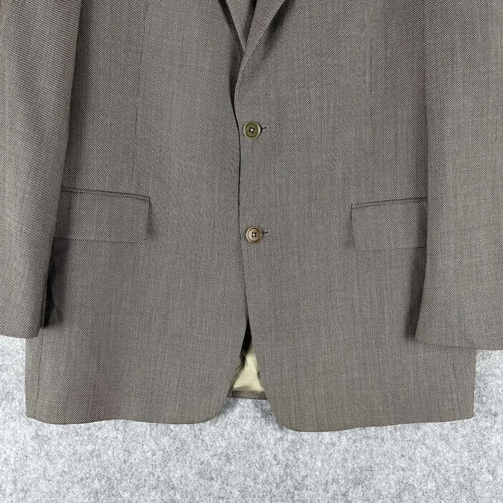 Daniel Cremieux Loro Piana Wool Blazer Sport Coat Mens 42R Brown Geometric USA‎